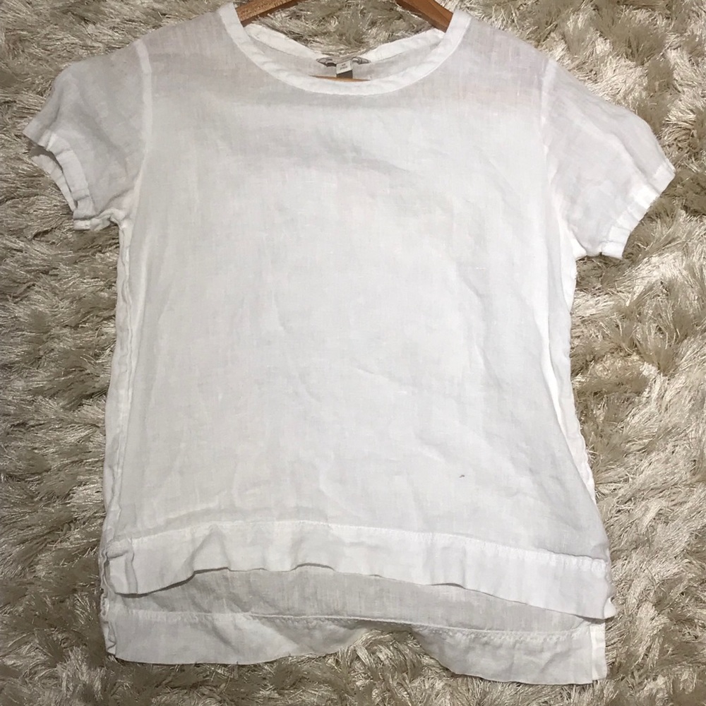 Gap white linen top